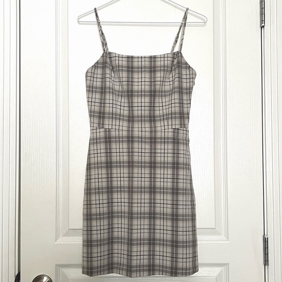 Aritzia Wilfred Isabelle dress plaid check - Picture 1 of 4